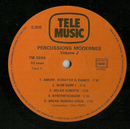 Slim Pezin : Percussions Modernes (Volume 2) (LP)