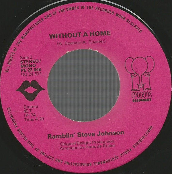 Ramblin' Steve Johnson : The Highest Mountain (7", Single)