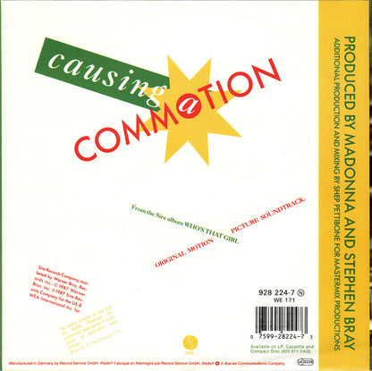 Madonna : Causing A Commotion (7", Single)