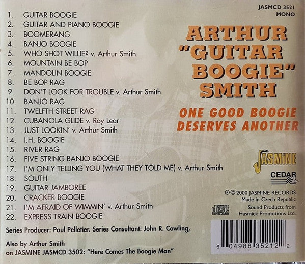 Arthur Smith (2) : One Good Boogie Deserves Another (CD, Comp)