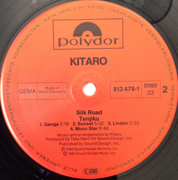 Kitaro : Silk Road - Tenjiku (LP, Album)