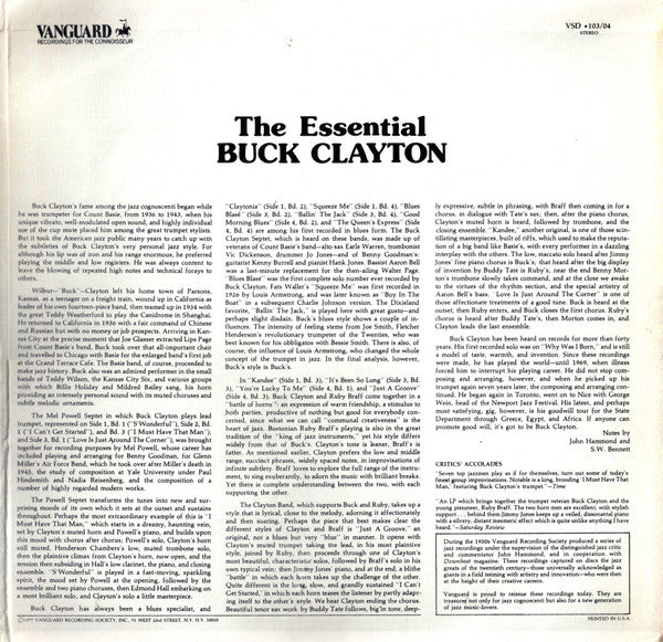 Buck Clayton : The Essential Buck Clayton (2xLP, Comp)