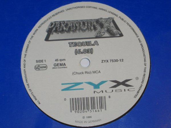 Paranoia X : Tequila (12")