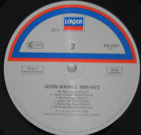 John Mayall : 1966-1972 (3xLP, Comp)