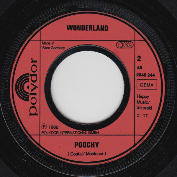 Wonderland (8) : Moscow / Poochy (7", Single, RE)