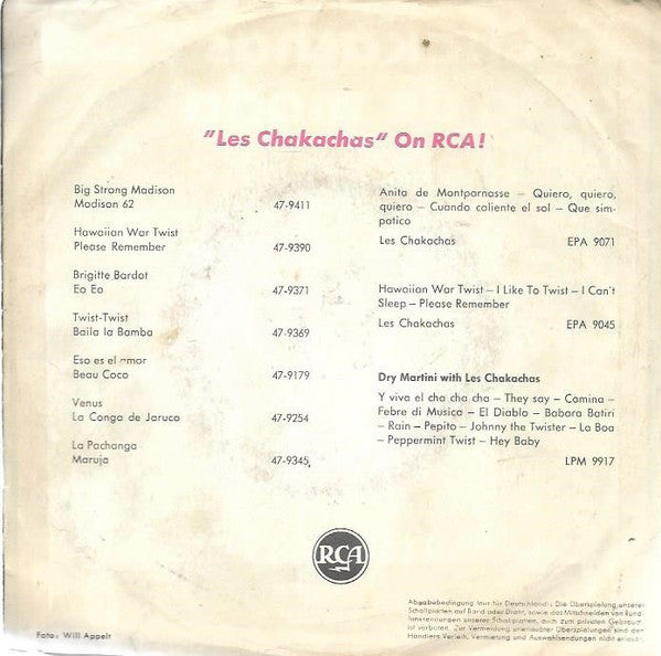 Chakachas : Bossa De Moda (7", Single)