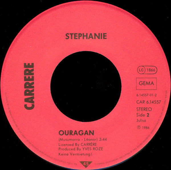 Stephanie (2) : Irresistible (7", Single)