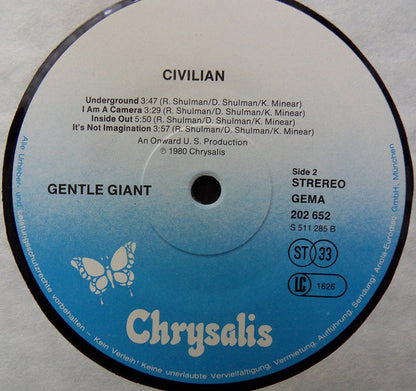 Gentle Giant : Civilian (LP, Album)