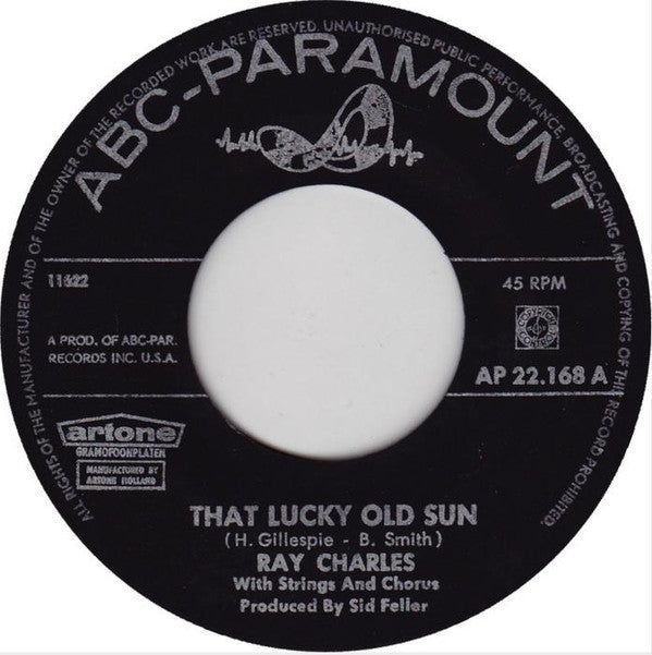 Ray Charles : That Lucky Old Sun / Ol' Man Time (7", Single, gre)