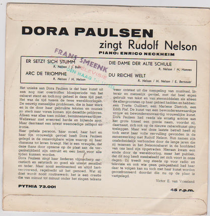 Dora Paulsen : Zingt Rudolf Nelson (7", EP, Mono)