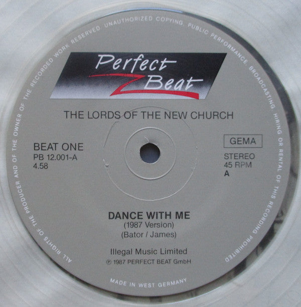 Lords Of The New Church : Dance With Me (1987 Version) (12", Cle)