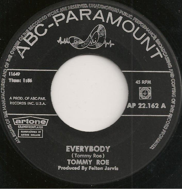 Tommy Roe : Everybody / Sorry I'm Late, Lisa (7", Single)