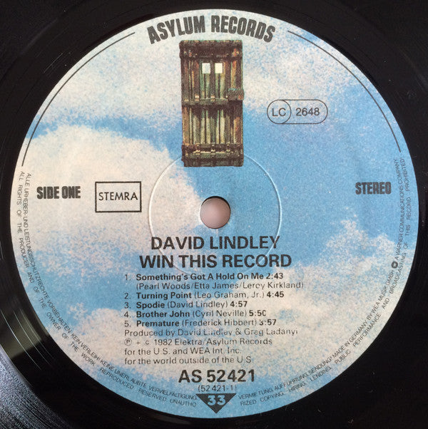 David Lindley And El Rayo-X : Win This Record! (LP, Album)