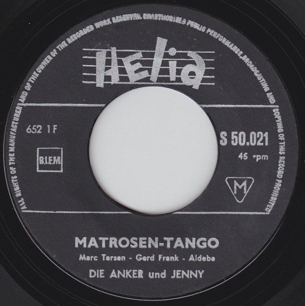 Die Anker und Jenny : Matrosen-Tango (7", Single)