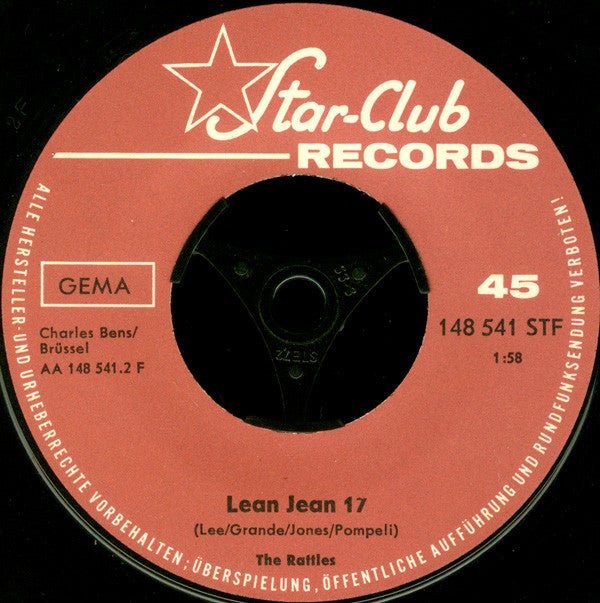 The Rattles : Stopping In Las Vegas / Lean Jean 17 (7", Single)