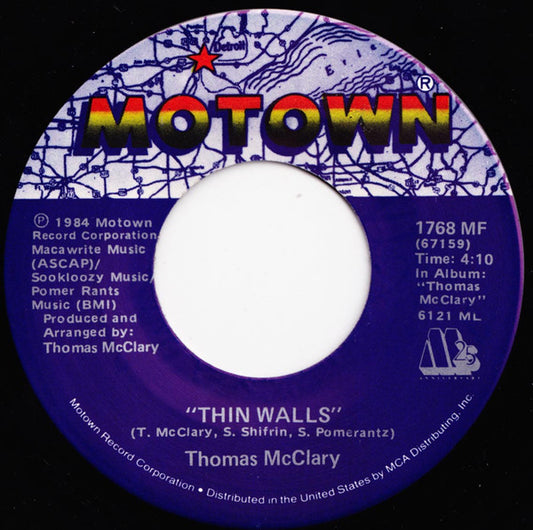 Thomas McClary : Thin Walls (7", Single)