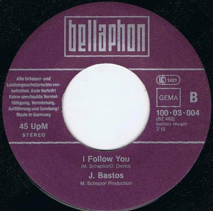 Juan Bastos : Loop Di Love / I Follow You (7", Single, RE)