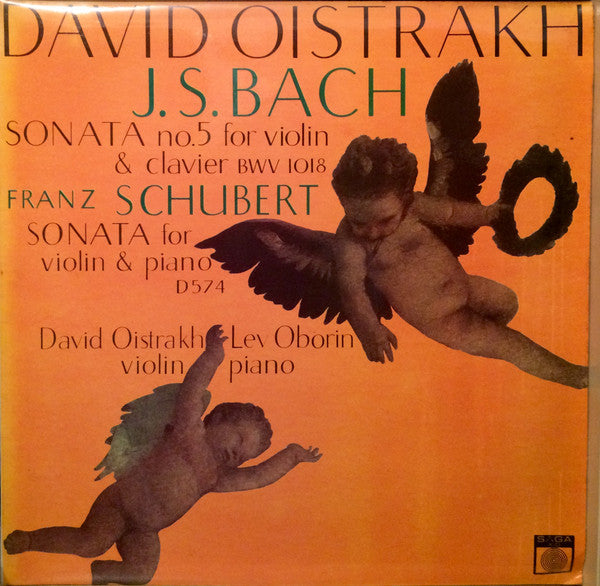 David Oistrach, Lev Oborin : Bach, Schubert - Violin Sonatas (LP, Comp, Mono)