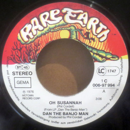 Dan The Banjo Man : Oh Susannah (7", Single)