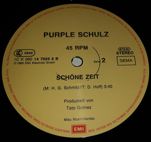 Purple Schulz : Verliebte Jungs (Bisüberbeideohrenverliebte Maxi-Version) (12", Maxi)