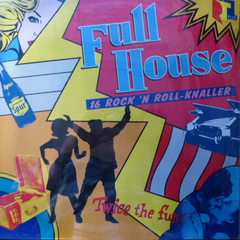 Various : Full House - 16 Rock'N Roll-Knaller (LP, Comp)