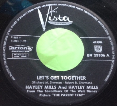 Hayley Mills : Let's Get Together (7")