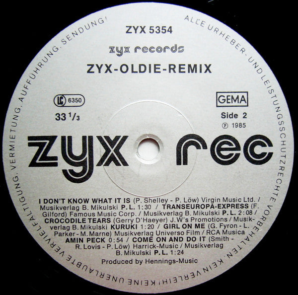 Various : ZYX-Oldie-Remix (12")