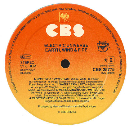 Earth, Wind & Fire : Electric Universe (LP, Album, Gat)