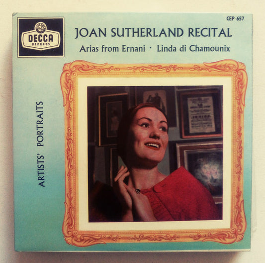 Joan Sutherland With Orchestre De La Société Des Concerts Du Conservatoire Directed By Nello Santi : Recital (7", EP, Comp)