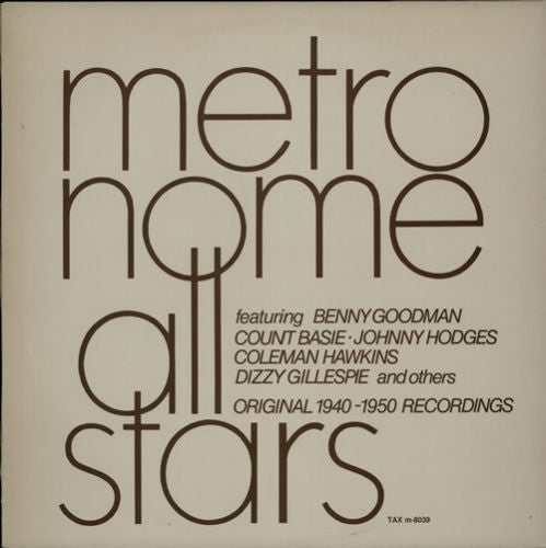 Metronome All Stars : Metronome All Stars (Original 1940-1950 Recordings) (LP, Comp, Mono)