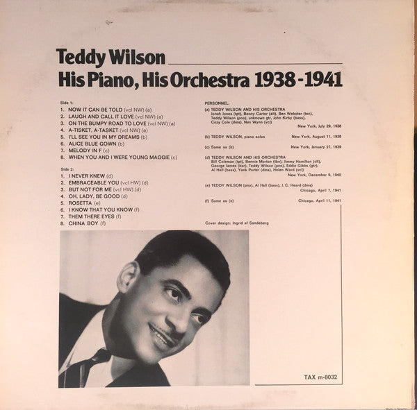 Teddy Wilson : His Piano, His Orchestra 1938-1941 (LP, Comp, Mono)