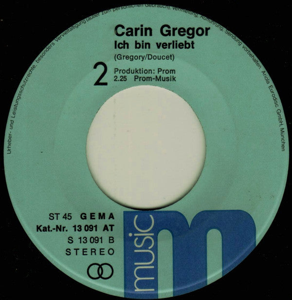 Carin Gregor : Am Strand Von Mas Palomas (7")