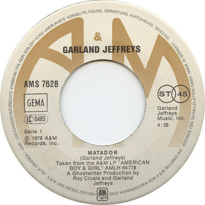 Garland Jeffreys : Matador (7", Single)