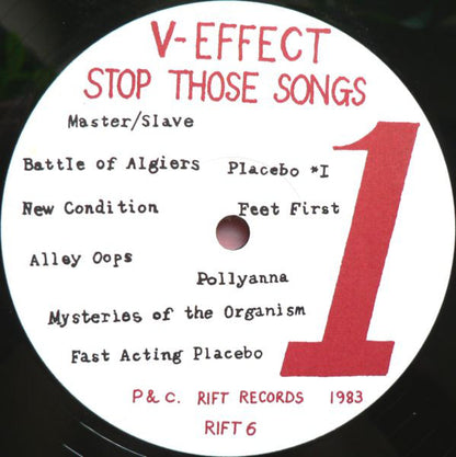 V-Effect (2) : Stop Those Songs (LP, Album)