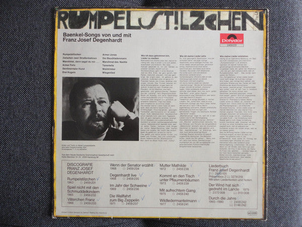 Franz Josef Degenhardt : Rumpelstilzchen (LP, RE)