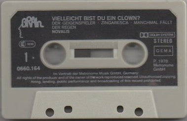 Novalis (3) : Vielleicht Bist Du Ein Clown? (Cass, Album)