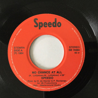 Speedo (7) : No Chance At All / Kickin' On Nightlife (7", Single)