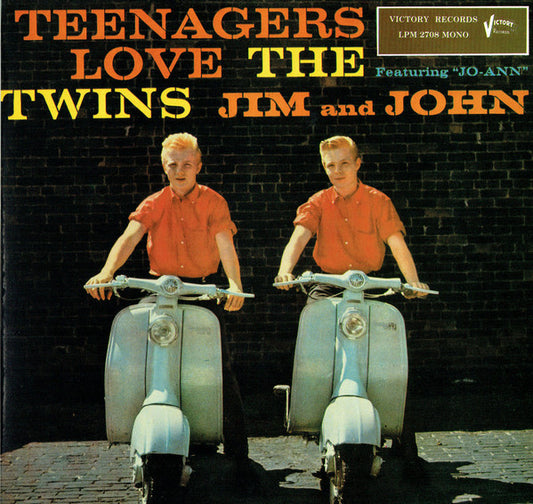 The Twins Jim And John : Teenagers Love The Twins Jim And Jones (LP, Comp)