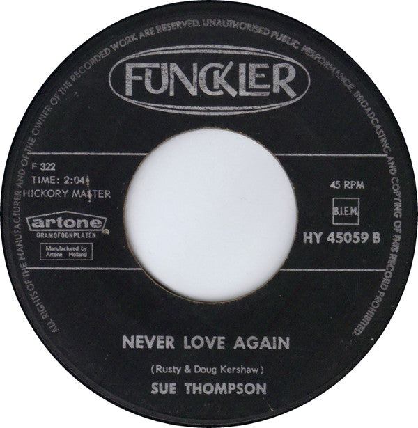 Sue Thompson : Norman / Never Love Again (7", Single)