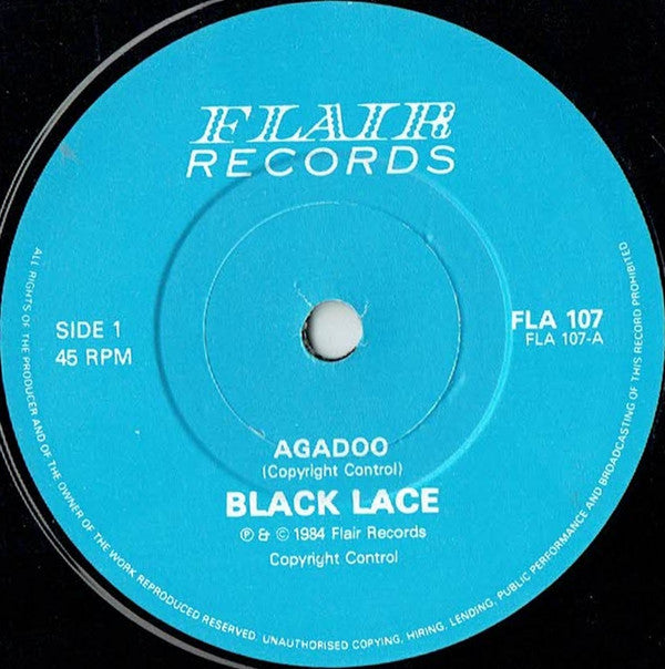 Black Lace : Agadoo (7", Single, Pap)