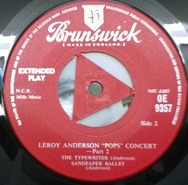 Leroy Anderson : 'Pops' Concert Part 2 (7", EP)