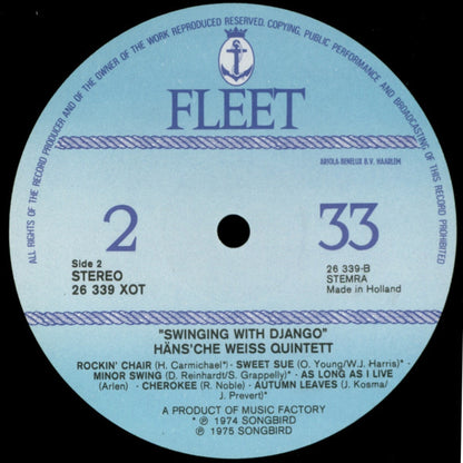 Häns'che Weiss Quintett : Swinging With Django (LP, Comp)