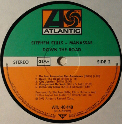 Stephen Stills - Manassas : Down The Road (LP, Album)