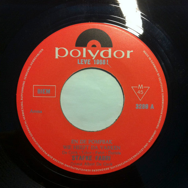 Stafke Fabri : Leve 1968! (7")