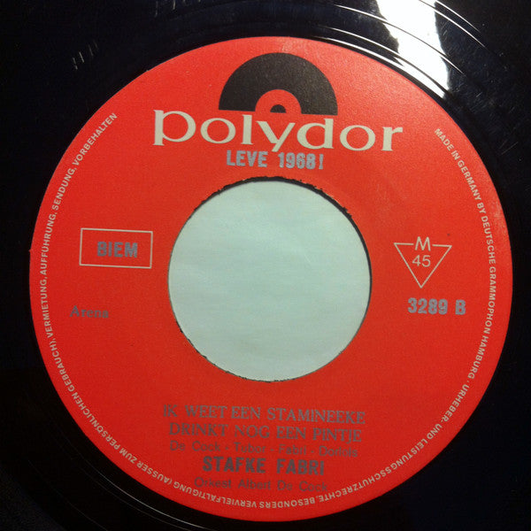 Stafke Fabri : Leve 1968! (7")