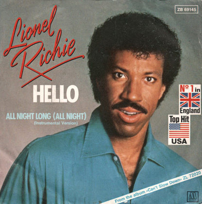 Lionel Richie : Hello (7", Single)