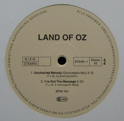 Land Of Oz (2) : Unchained Melody (12")