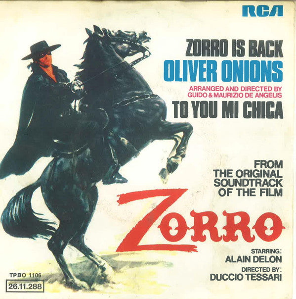 Oliver Onions : Zorro Is Back / To You Mi Chica (7", Single)