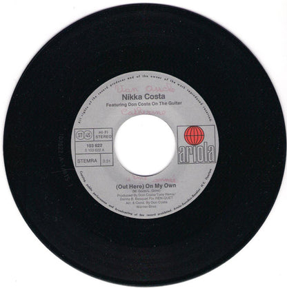 Nikka Costa Featuring Don Costa : (Out Here) On My Own (7", Single)