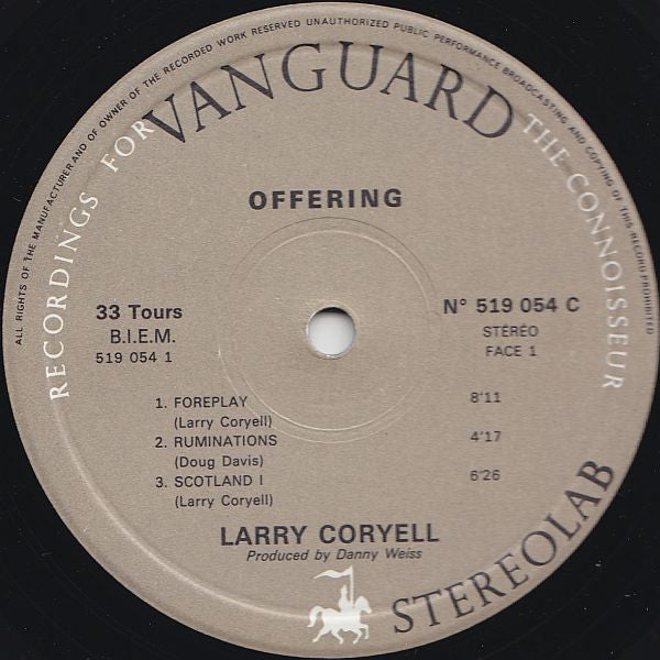 Larry Coryell : Offering (LP, Album)